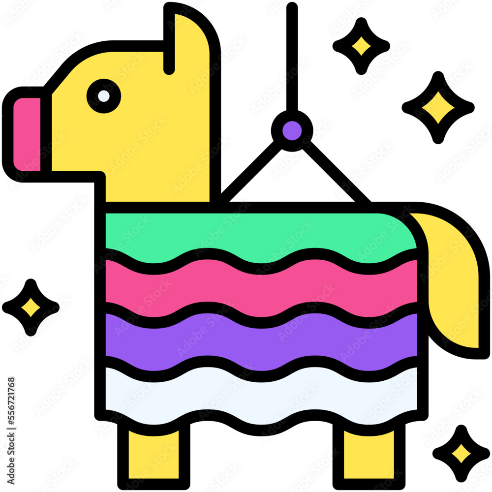 Piñata icon, New year realated vector Piñata icon, New year realated vector