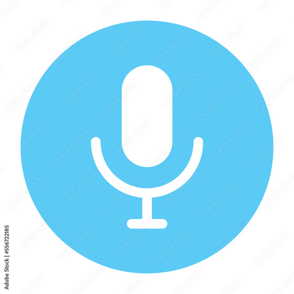 Download flat icon design of microphone Download flat icon design of microphone