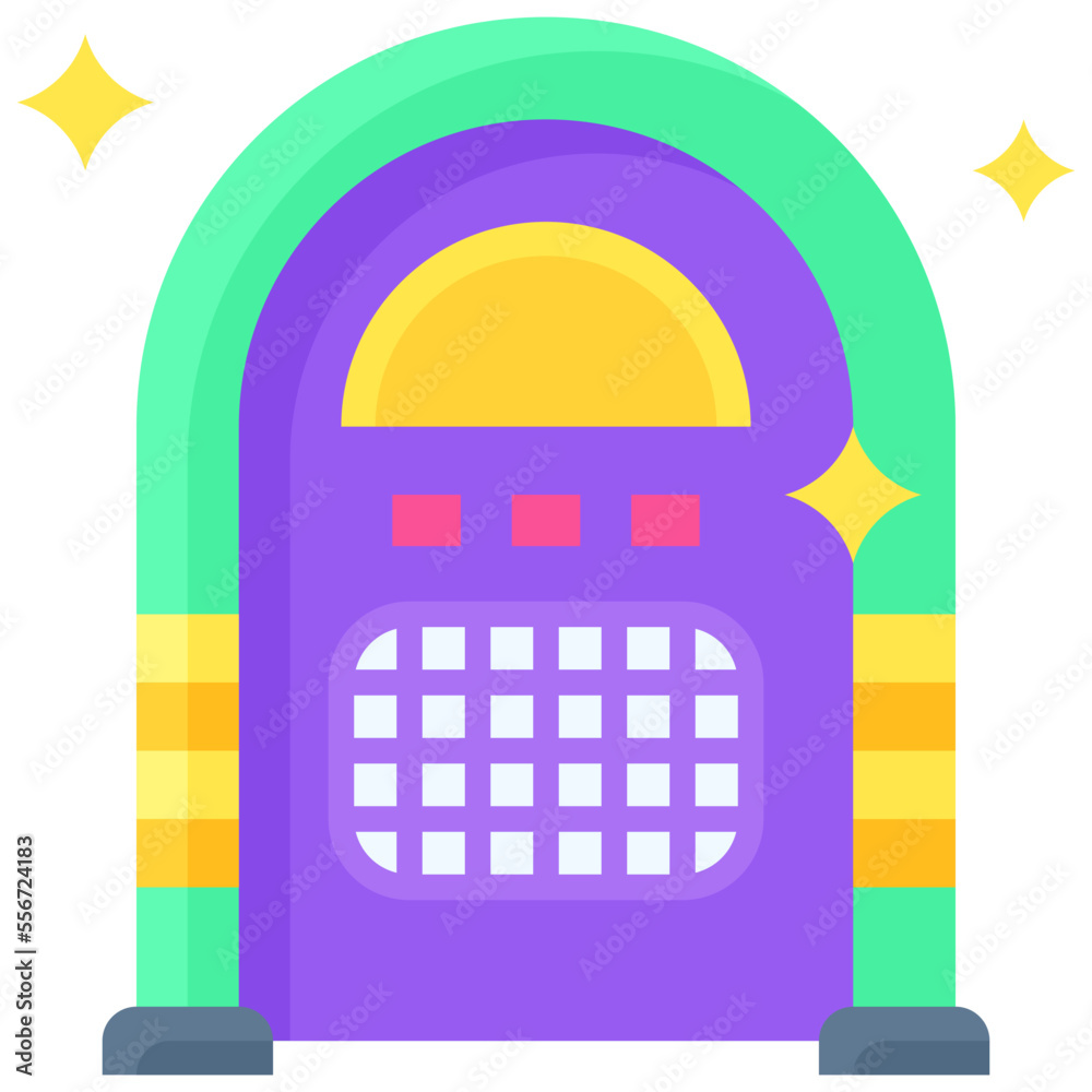 Jukebox icon, New year realated vector Jukebox icon, New year realated vector