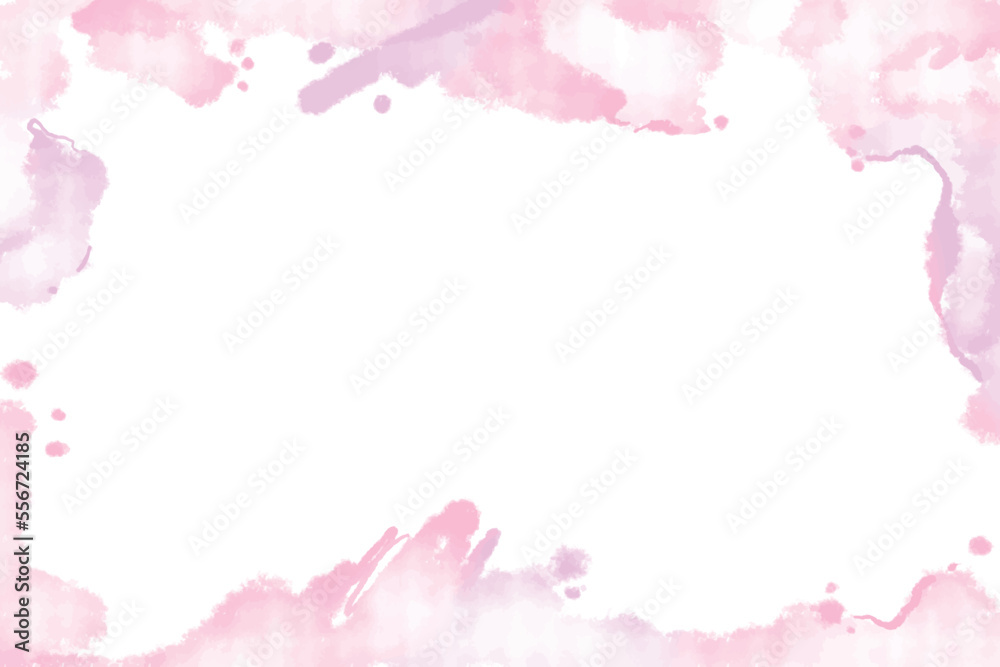 hand painted watercolor splash pink purple abstract background