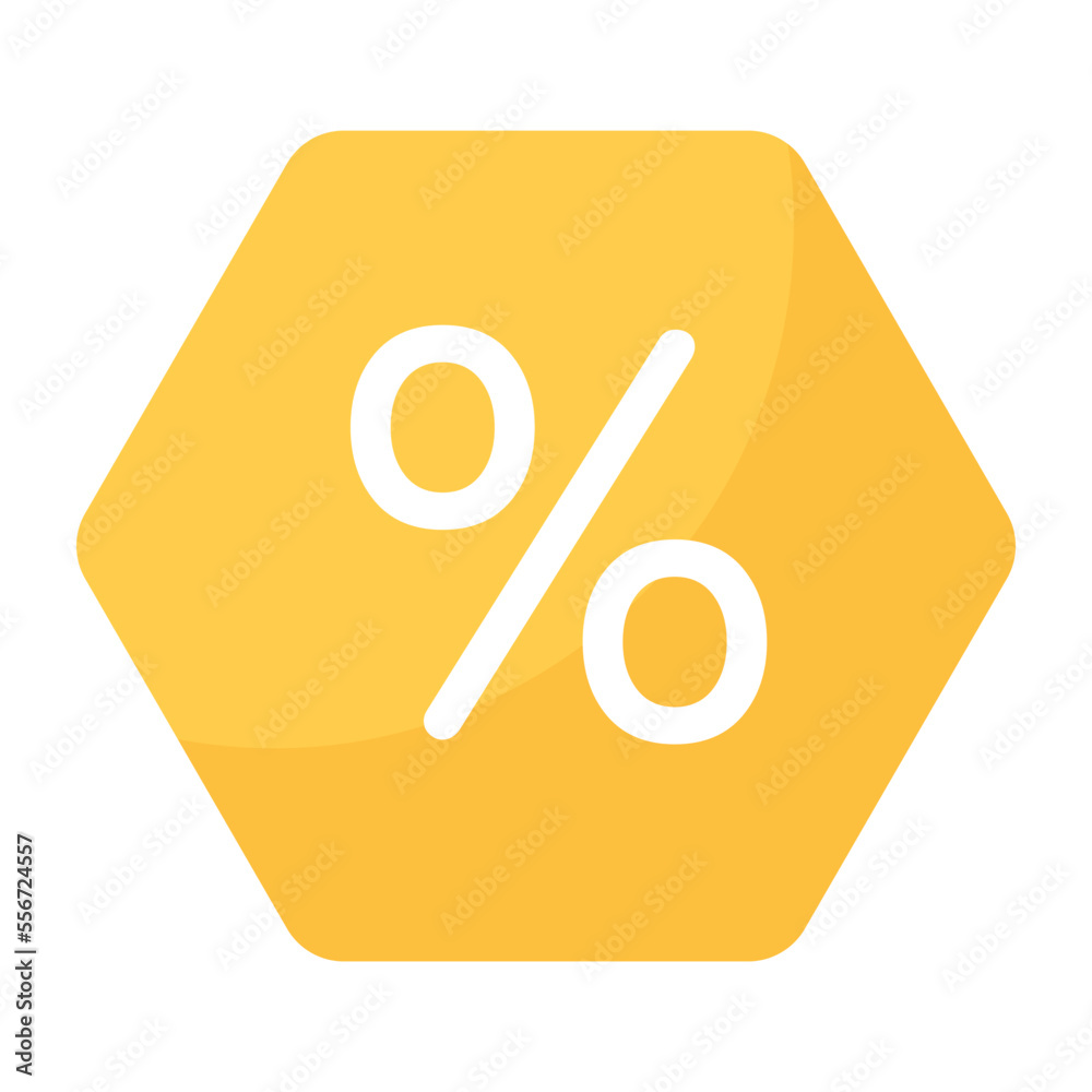 A flat icon of discount offer A flat icon of discount offer