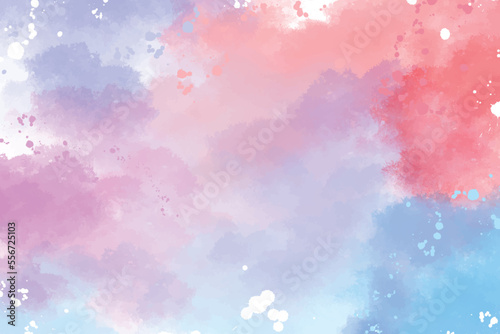 hand painted watercolor pink splash abstract background