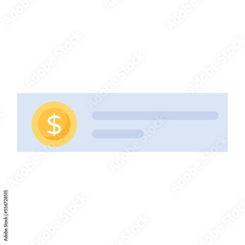 A customizable flat design of message 