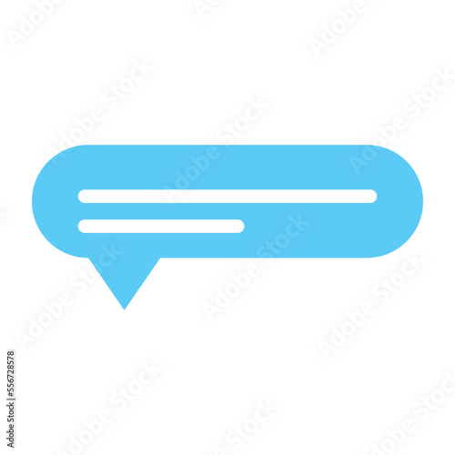 A customizable flat design of message 