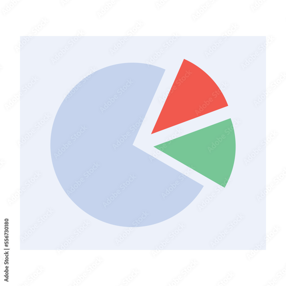 Modern icon of data analysis in flat style Modern icon of data analysis in flat style