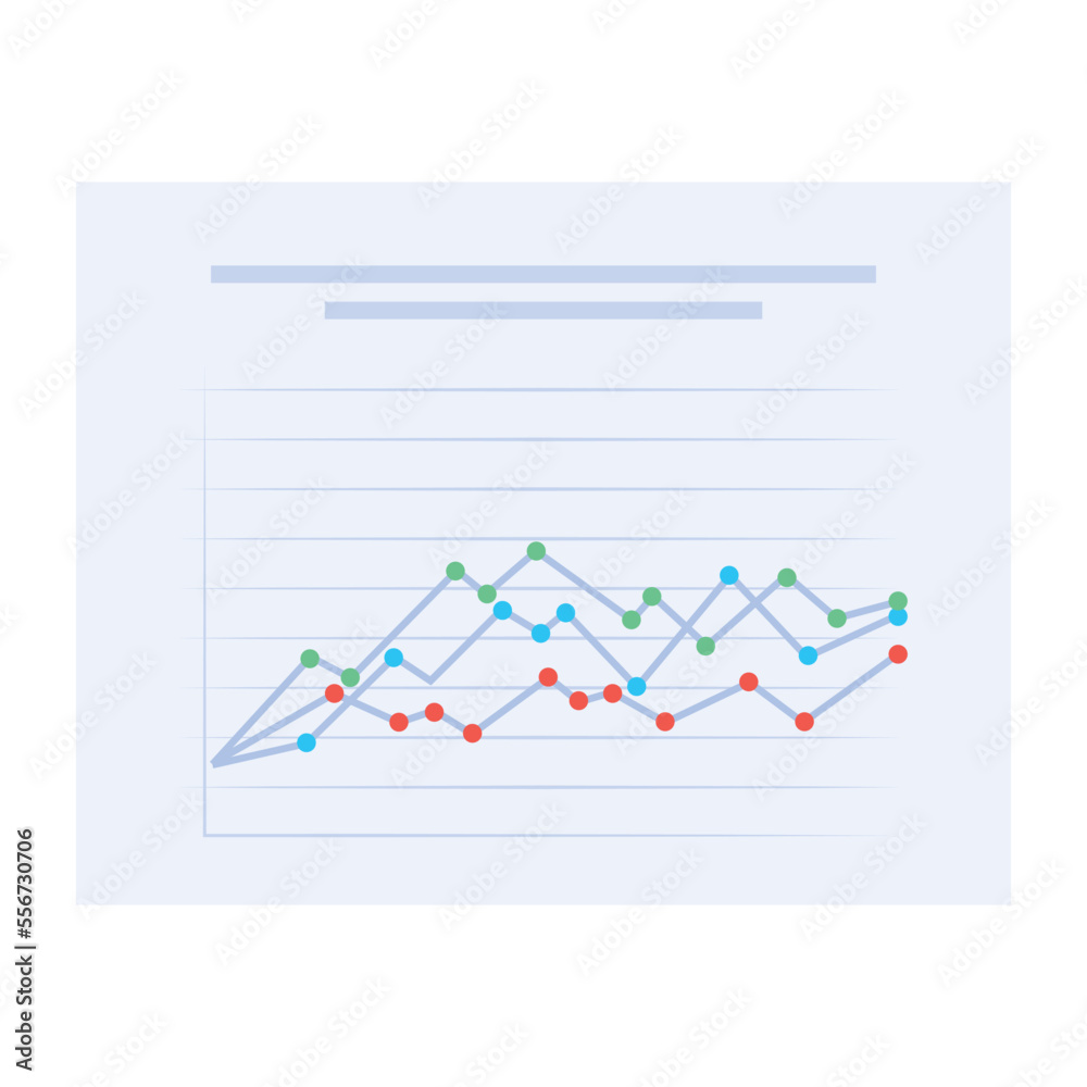 Modern icon of data analysis in flat style Modern icon of data analysis in flat style