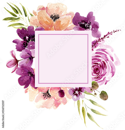 Watercolor Floral arrangement