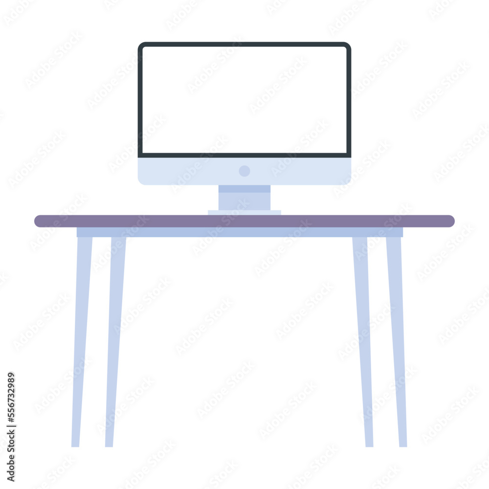 Flat vector denoting workplace