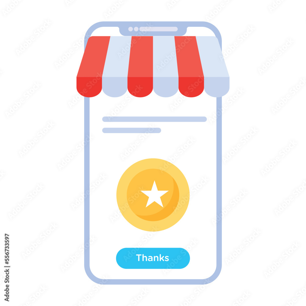 Naklejka premium Grab a flat icon of online payment 