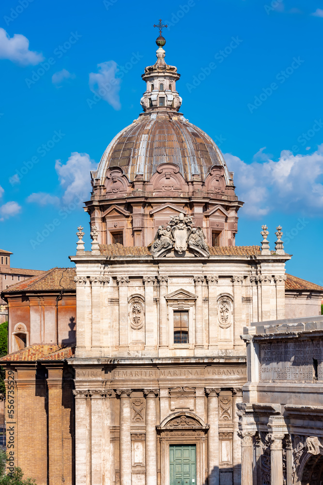 Santi Luca e Martina church in Roman Forum, Rome, Italy