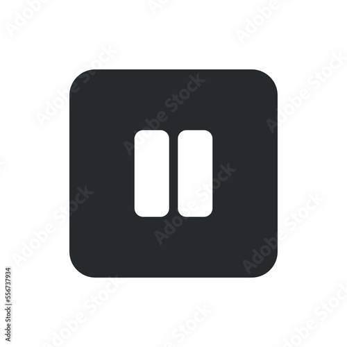 pause icon, pause vector, simple illustration