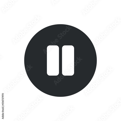 pause icon, pause vector, simple illustration