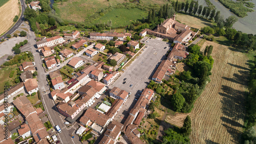 santuario delle grazie vista dall'alto curtatone mantova