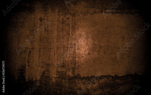 Old wall texture cement dark black brown background abstract grey color design are light with white gradient background.