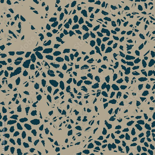 Modern exotic jungle plants illustration pattern. Creative collage contemporary seamless pattern. Fashionable template for design.