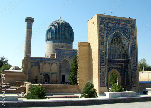 The Gūr-i Amīr or Guri Amir is a mausoleum of the Turco-Mongol[1] conqueror Timur in Samarkand, Uzbekistan