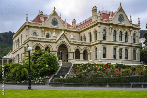 Exterior of the Parliamentary Library of New Zealand's Parliament Buildings, Wellington, New Zealand photo