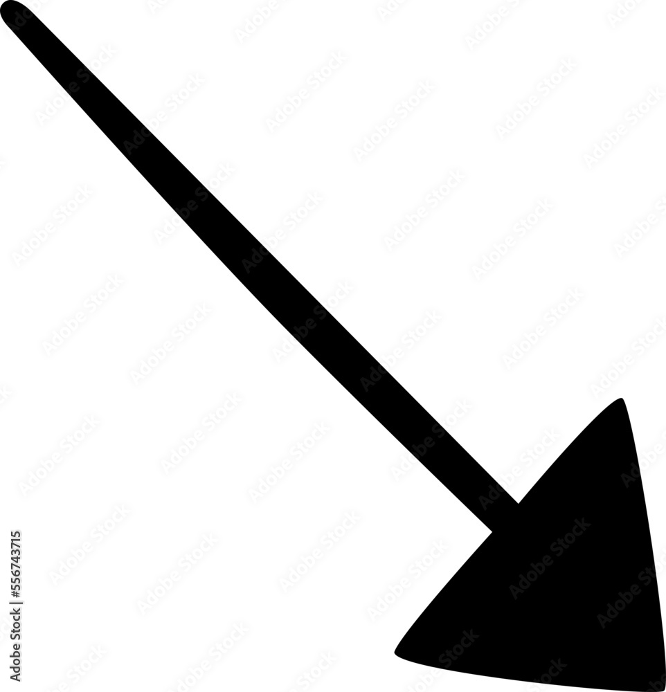 Doodle Arrow Shape Vector