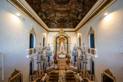 Interior of the Church of the Blessed Sacrament at Rua do Passo; Salvador, Bahia, Brazil