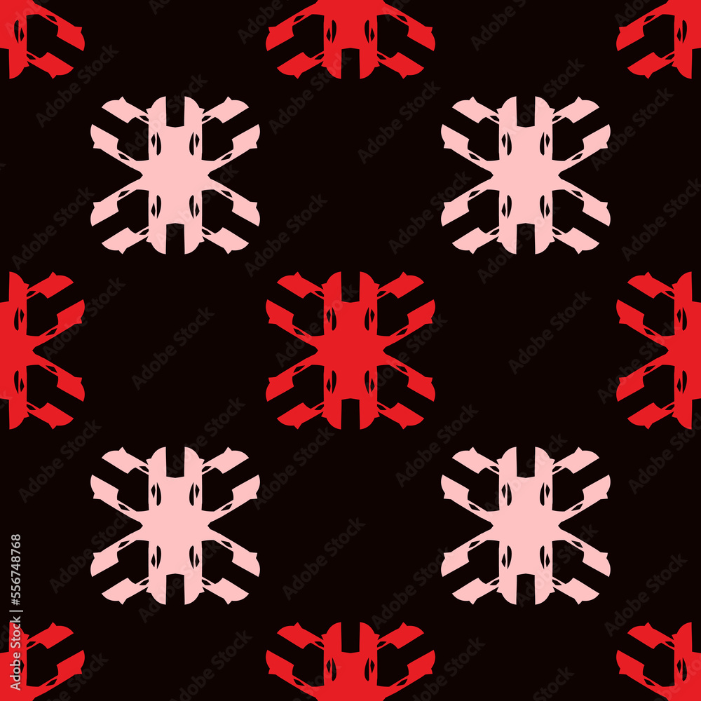 Obraz premium Seamless pattern with bright geometric shapes.