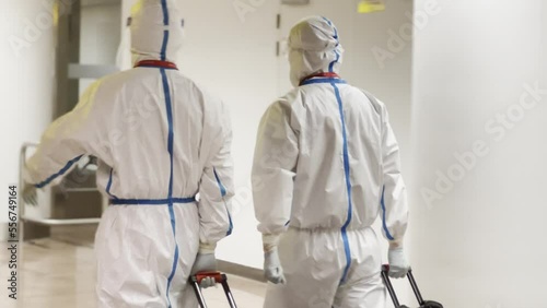 Passengers at the airport arriving from China with Covi-19 protection