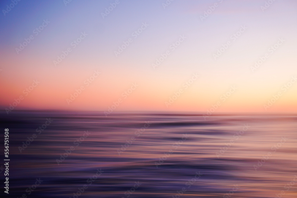 Sunset over the ocean - Motion Blur