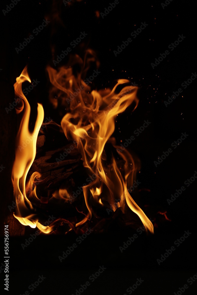 Fototapeta premium fuego nocturno