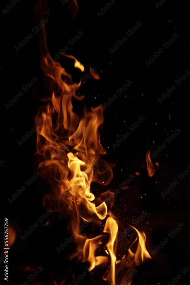 Fototapeta premium fuego nocturno