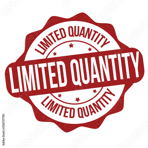 Limited quantity grunge rubber stamp