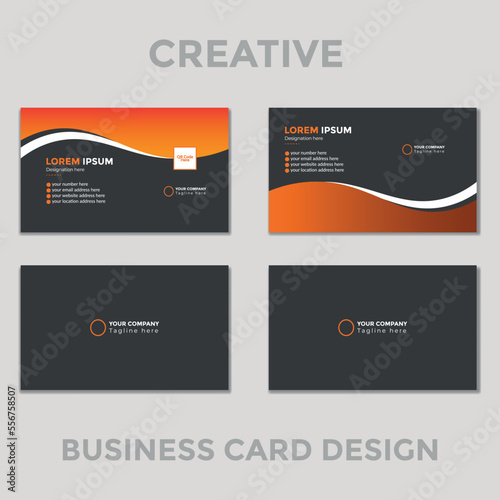 Creative, Modern, Organic Business Card Design Template
