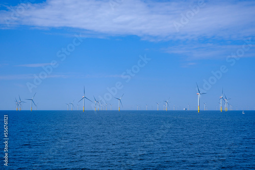 Large offshore wind farm in the Baltic Sea to generate green, environmentally friendly, renewable clean energy, between Rügen, Germany, and Bornholm, Denmark.
