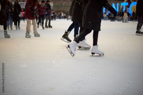 People ice skating