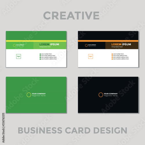 Simple Modern Business Card Design Template