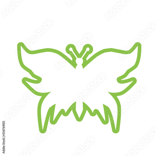 Butterfly icon line