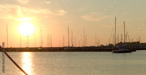 Sunset at the marina © Natalia