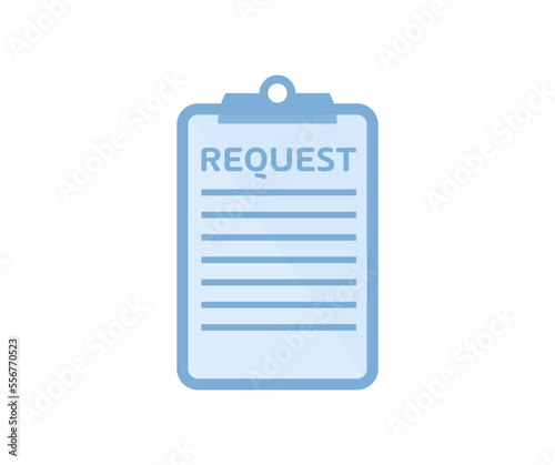Official request notepad, service request logo design. Privacy Act Request. Business concept meaning Form vector design and illustration.

