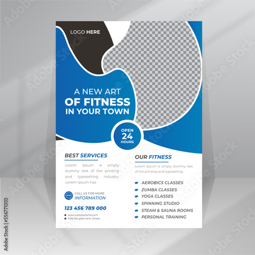 Modern Gym and Body Fitness agency template design