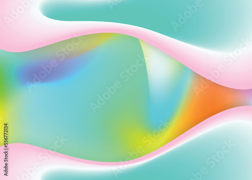 Fluid shape background with liquid dynamic elements.