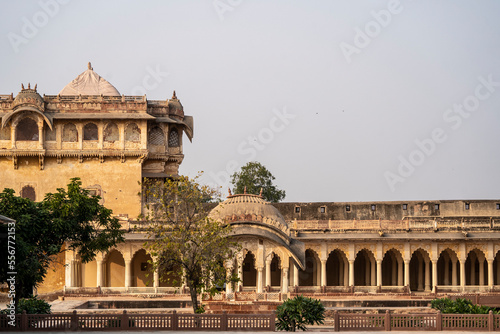 Exterior of inner courtyard in Ahhichatragarh Fort (Nagaur Fort); Nagaur, Rajasthan, India photo