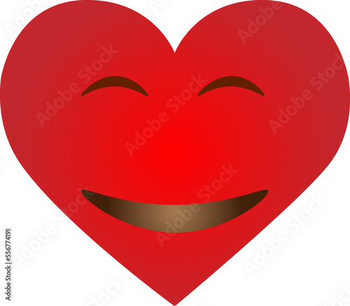 Heart Love Emoji Icon Object Symbol Gradient Vector Art Design Cartoon Isolated Background.