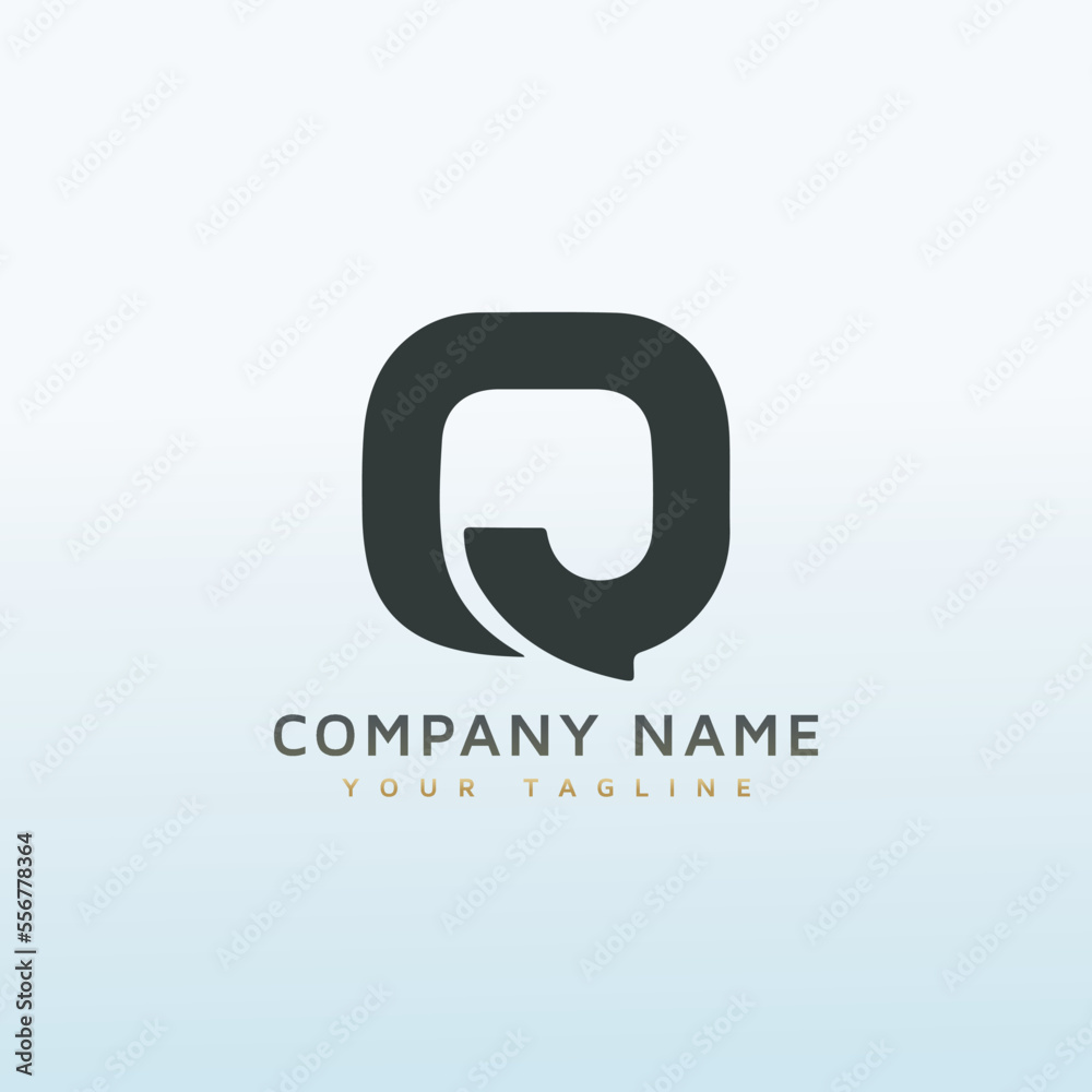 Obraz premium web based platform and app logo letter Q