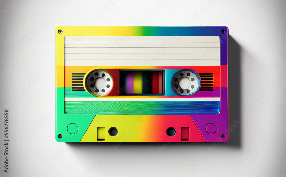 Obraz premium Vintage Audio Cassette - Generative AI