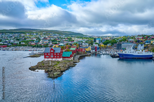 Harbor Torshavn, Streymoy Island, Faeroe Islands photo