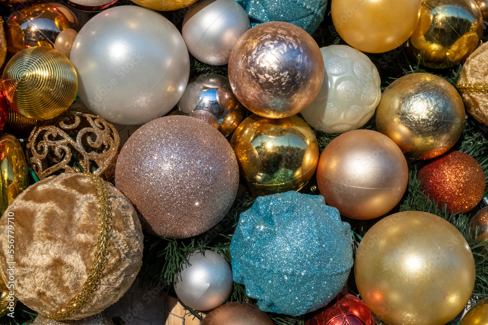 Background of colored Christmas balls Background of colored Christmas balls