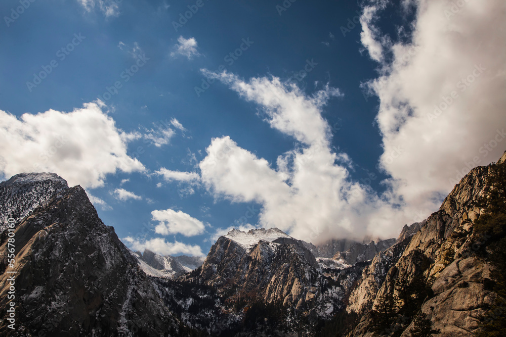Clouds above Mount Whitney. Clouds above Mount Whitney.