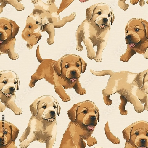 puppy repeating pattern