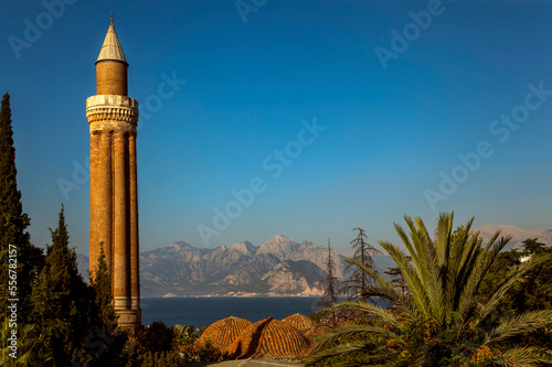 Yivli Minaret, Yivli Minare Mosque; Kaleici, Antalya, Turkey photo