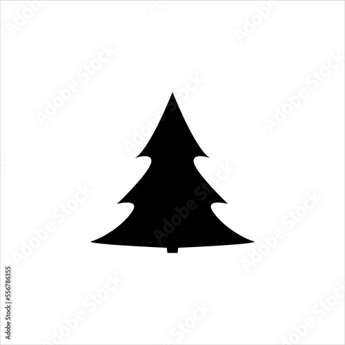 Christmas tree. Nature icon. Eco green icon. Vector illustration