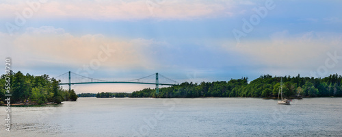 Thousand Islands International Bridge between Ontario, Canada and New York, USA; Hill Island, Ontario, Canada photo