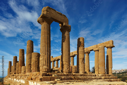 Giunone Temple, Valley of the Temples, Agrigento, Sicily, Italy.; Valley of the Temples, Agrigento, Sicily, Italy. photo